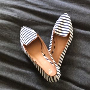 Striped H&M flats NWOT